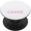 Cute Cassie Dog Name Nome del cane Cassie personalizzato My Dog Thinks Im Cool PopSockets PopGrip Adesivo