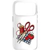 Creative Sewing & Craft Designs Custodia per iPhone 17 Pro Forbici da cucito per filo ago tessuto Crafter Supplies Design