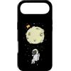 Universe star planets solar Sun ufo moon Custodia per iPhone Air Astronauta con luna paracadute