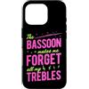 Jazz Band Bassoon Player Merch With Retr Custodia per iPhone 16 Pro Il fagotto mi fa dimenticare il gioco di parole degli acuti