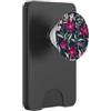 Graziosi disegni floreali Giardino fiorito fucsia scuro PopSockets PopWallet per MagSafe