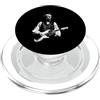 President Abe Lincoln Playing Guitar Roc Abraham Lincoln Suonare Chitarra Elettrica Vintage Rock PopSockets PopGrip per MagSafe