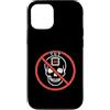 Anti AI Skull Distressed Designs Custodia per iPhone 12/12 Pro Stop AI - Skull Warning - Dì no all'intelligenza artificiale