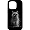 Minimal Abstract Drawing Scribble Line A Custodia per iPhone 15 Pro Astratto Scribble Raccoon Minimalista Line Art Trash Panda