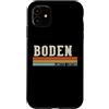 Retro Vintage Personalized Family Names Custodia per iPhone 11 BODEN Retro Vintage Uomini Bambini Ragazzi Nome
