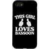 Jazz Band Bassoon Player Merch With Retr Custodia per iPhone SE (2020) / 7/8 Questa ragazza ama fagotto due pollici