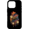 surreal kiwi pocket watch cosmic drip ki Custodia per iPhone 16 Pro Orologio Surreale Kiwi Arte Cosmica