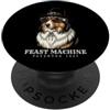 Thanksgiving Feast Funny Steampunk Pilgr Collie Dog Vintage Retro Cool Turchia Day Dinner Fall Harvest PopSockets PopGrip Adesivo