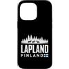 Lapland Finland Travel Souvenirs Custodia per iPhone 14 Pro Max Lapponia Finlandia Skyline Badge viaggio souvenir
