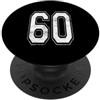 Vintage Varsity Athletic Numbers Maglia sportiva con numero 4, effetto invecchiato PopSockets PopGrip Adesivo