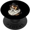 Thanksgiving Feast Funny Steampunk Pilgr Collie Dog Vintage Retro Cool Turchia Day Dinner Fall Harvest PopSockets PopGrip Adesivo
