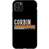 Retro Vintage Personalized Family Names Custodia per iPhone 11 Pro Max CORBIN Retro Vintage Uomini Bambini Ragazzi Nome