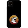 Cute Shark Lover Apparel Plush Species T Custodia per iPhone 11 Squalo Amante Balena Bianca Retro Hammerhead