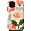 Graziosi disegni floreali Custodia per iPhone 11 Fiori di collage di arte popolare