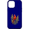 KY Region Apparel American Goods taiche Custodia per iPhone 12 Pro Max Spray cardinale rosso scarlatto e soleggiato di verga d'oro