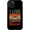 Jazz Band Bassoon Player Merch With Retr Custodia per iPhone 11 Pro I Live And Breathe Fagotto