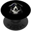 Funny Pirate Border Collie Owner Dog Mom Border Collie Dog Lover Pirate Dog Vintage Grafica estetica PopSockets PopGrip Adesivo