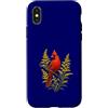 KY Region Apparel American Goods taiche Custodia per iPhone X/XS Spray cardinale rosso scarlatto e soleggiato di verga d'oro