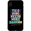 Jazz Band Bassoon Player Merch With Retr Custodia per iPhone XS Max Questa canzone ha bisogno di più fagotto