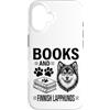 Funny Finnish Lapphund And Book Designs Custodia per iPhone 16 Libri E Lapphunds Finlandesi Divertente Lapphund Finlandese