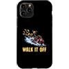Broken Skeleton Sports Funny Athlete Bon Custodia per iPhone 11 Pro Motoslitta Snowmobiling Snow Machine Halloween Injury Humor