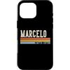 Retro Vintage Personalized Family Names Custodia per iPhone 16 Pro Max MARCELO Retro Vintage Uomo Bambini Ragazzi Nome