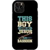 Jazz Band Bassoon Player Merch With Retr Custodia per iPhone 11 Pro Questo Ragazzo Corre Su Gesù E Fagotto
