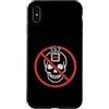 Anti AI Skull Distressed Designs Custodia per iPhone XS Max Stop AI - Skull Warning - Dì no all'intelligenza artificiale