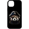 Funny Pirate Red Panda Animal Lovers Gra Custodia per iPhone 14 Plus Red Panda divertente animale amante pirata grafica estetica