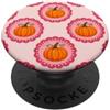 Cozy Autumn Vibe Estetica carina a strisce di zucca arancione rosa autunno autunno PopSockets PopGrip Adesivo