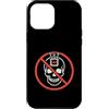 Anti AI Skull Distressed Designs Custodia per iPhone 12 Pro Max Stop AI - Skull Warning - Dì no all'intelligenza artificiale
