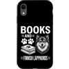 Funny Finnish Lapphund And Book Design Custodia per iPhone XR Libri E Lapphunds Finlandesi Divertente Lapphund Finlandese