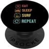 Windsurfen Segel Board Surfer Zubehör Ge Eat Sleep Surf Repeat Onde Surfer Windsurf PopSockets PopGrip Adesivo
