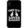 Jazz Band Bassoon Player Merch With Retr Custodia per iPhone XS Max Questo ragazzo ama fagotto due pollici