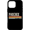Retro Vintage Personalized Family Names Custodia per iPhone 16 Pro Max Phoenix Retro Vintage Uomo Bambini Ragazzi Nome