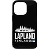 Lapland Finland Travel Souvenirs Custodia per iPhone 13 Pro Lapponia Finlandia Skyline Badge viaggio souvenir