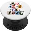 Dawn Reader Club We Read At Dawn Book Lover Collage Art PopSockets PopGrip Adesivo