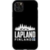 Lapland Finland Travel Souvenirs Custodia per iPhone 11 Pro Max Lapponia Finlandia Skyline Badge viaggio souvenir