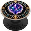 Symmetrical Quartz Designs Motivo geometrico in cristallo geode Art Deco PopSockets PopGrip Adesivo