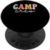 Visit the TeachTrendy Store Camp Crew Retro Groovy Vintage Felice Primo Giorno Di Scuola PopSockets PopGrip Adesivo