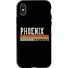 Retro Vintage Personalized Family Names Custodia per iPhone X/XS Phoenix Retro Vintage Uomo Bambini Ragazzi Nome