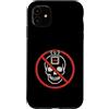 Anti AI Skull Distressed Designs Custodia per iPhone 11 Stop AI - Skull Warning - Dì no all'intelligenza artificiale