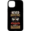 Jazz Band Bassoon Player Merch With Retr Custodia per iPhone 15 Plus Mai sottovalutare un vecchio con un fagotto
