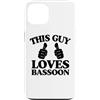 Jazz Band Bassoon Player Merch With Retr Custodia per iPhone 13 Questo ragazzo ama fagotto due pollici