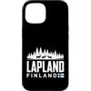 Lapland Finland Travel Souvenirs Custodia per iPhone 15 Lapponia Finlandia Skyline Badge viaggio souvenir