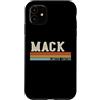 Retro Vintage Personalized Family Names Custodia per iPhone 11 MACK Retro Vintage Uomini Bambini Ragazzi Nome