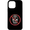 Anti AI Skull Distressed Designs Custodia per iPhone 13 Pro Max Stop AI - Skull Warning - Dì no all'intelligenza artificiale