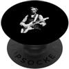 President Abe Lincoln Playing Guitar Roc Abraham Lincoln Suonare Chitarra Elettrica Vintage Rock PopSockets PopGrip Adesivo