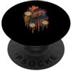 surreal kiwi pocket watch cosmic drip ki Orologio Surreale Kiwi Arte Cosmica PopSockets PopGrip Adesivo