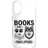 Funny Finnish Lapphund And Book Designs Custodia per iPhone 17 Libri E Lapphunds Finlandesi Divertente Lapphund Finlandese